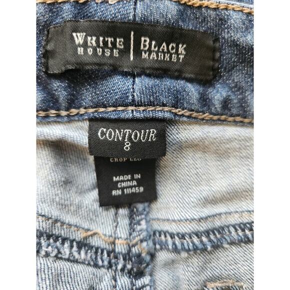 NWOT White House Black Market Medium Wash Women's Contour Jeans Size 8 - Picture 3 of 9